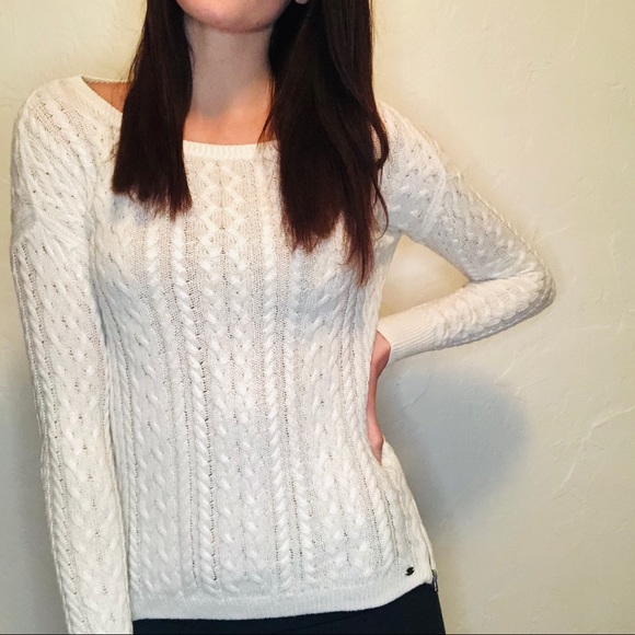 American Eagle Outfitters off-white knit sweater - Picture 2 of 11